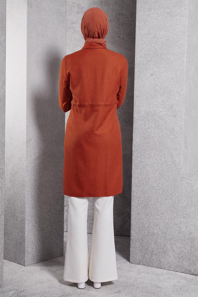 Hijab clothing TABA SMOCKING WAIST TUNIC 45076 - ALVİNA
