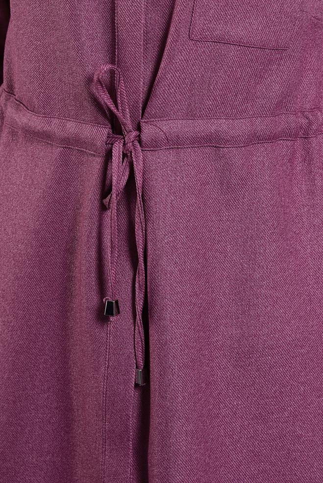 Hijab clothing PURPLE SMOCKING WAIST TUNIC 45076 - ALVİNA
