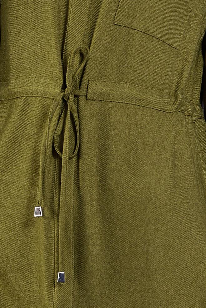 Hijab clothing GREEN SMOCKING WAIST TUNIC 45076 - ALVİNA