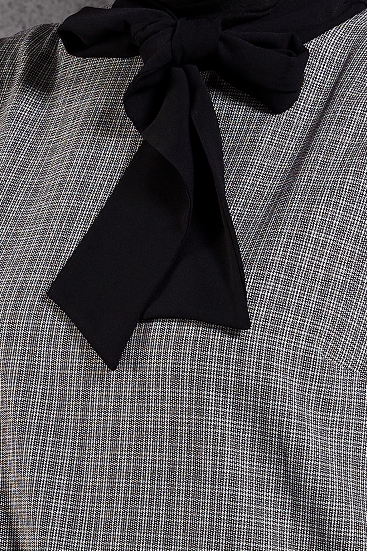 Tesettür giyim SİYAH BAĞLAMA DETAYLI TUNİKLİ TAKIM 45082