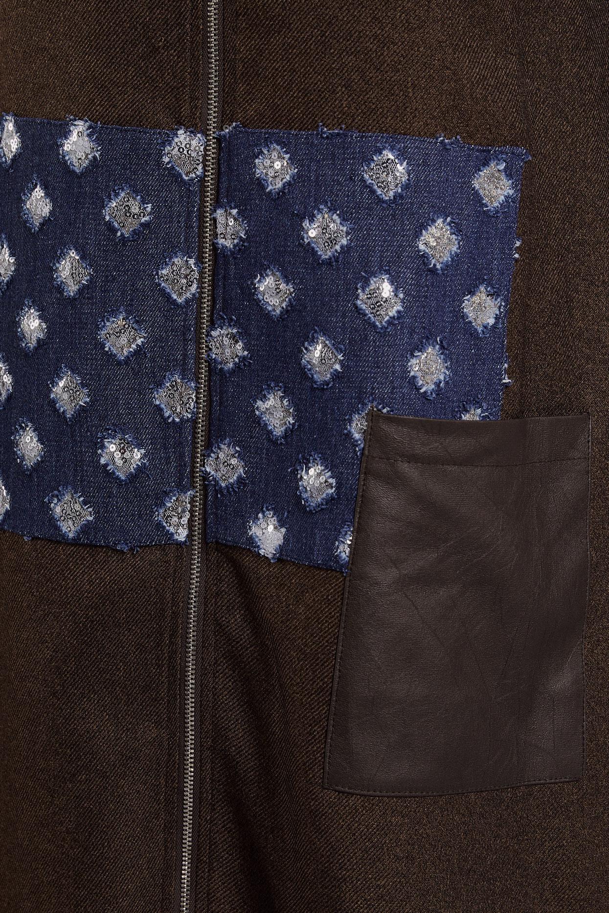 Tesettür giyim KAHVE FERMUARLI TESETTÜR TUNİK 45090