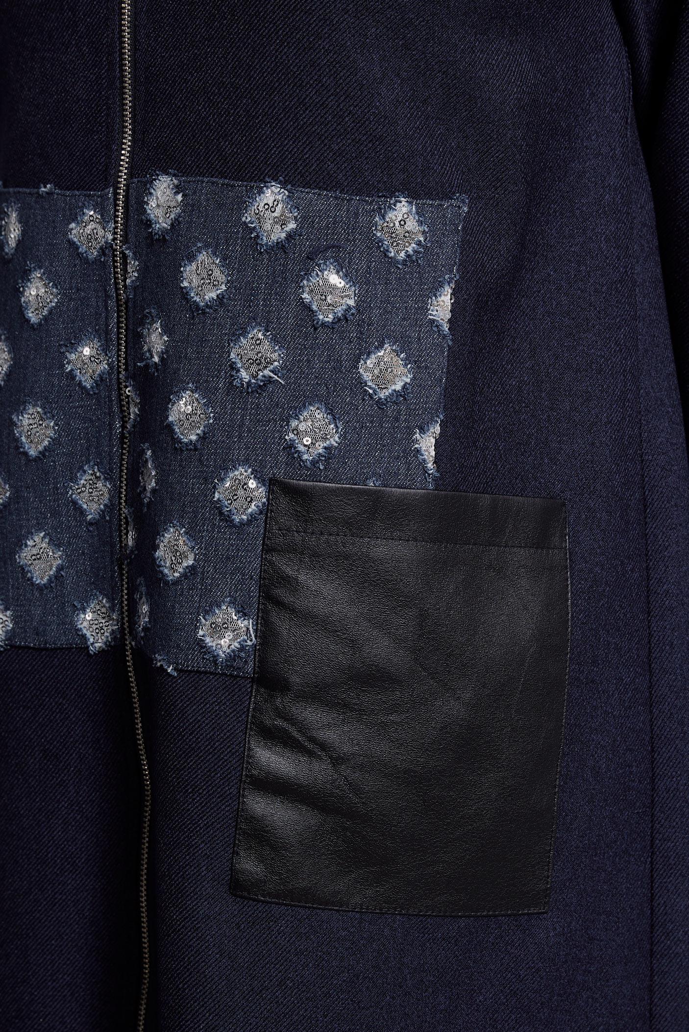 Tesettür giyim LACİVERT FERMUARLI TESETTÜR TUNİK 45090