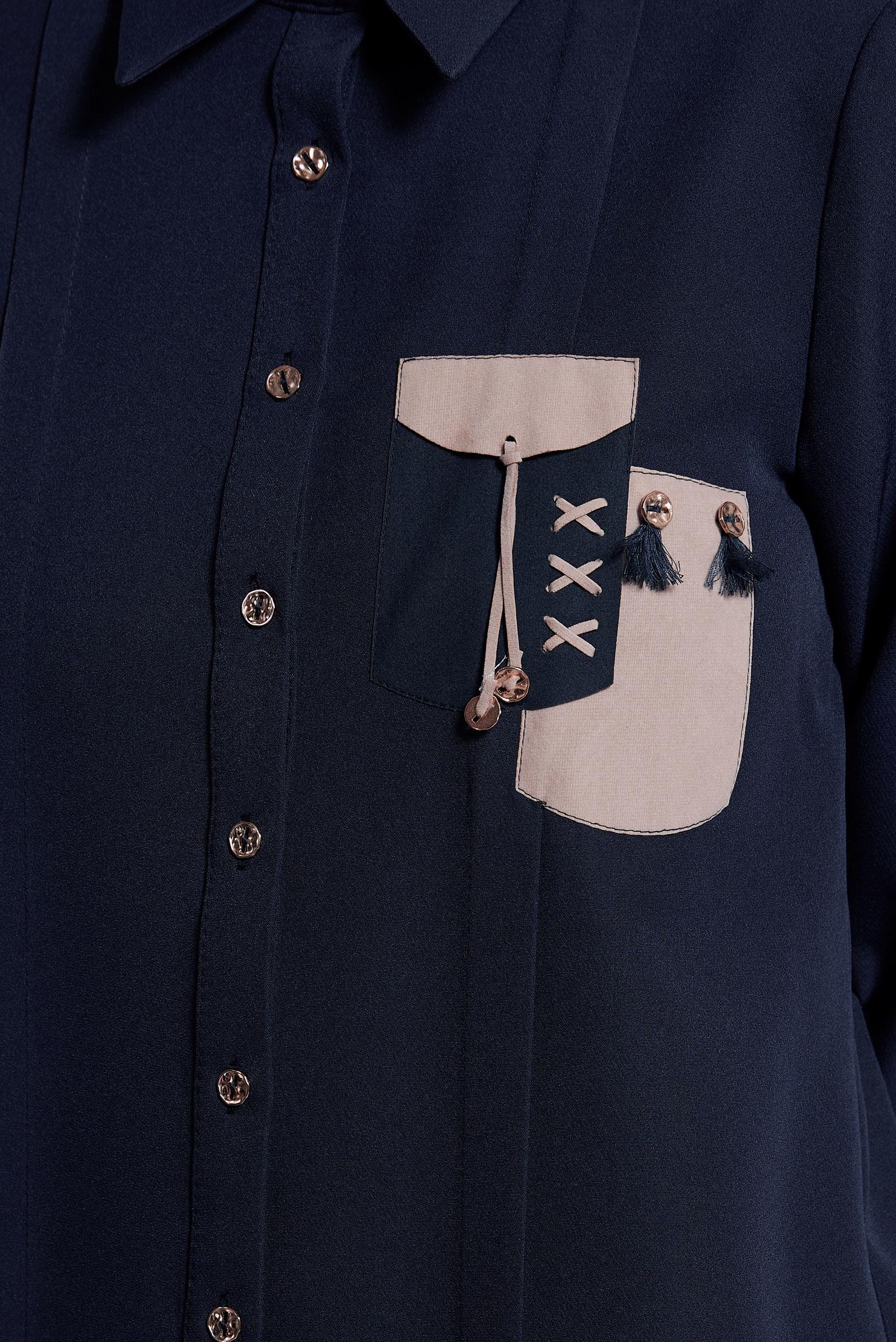 Tesettür giyim LACİVERT TESETTÜR GÖMLEK TUNİK 45101