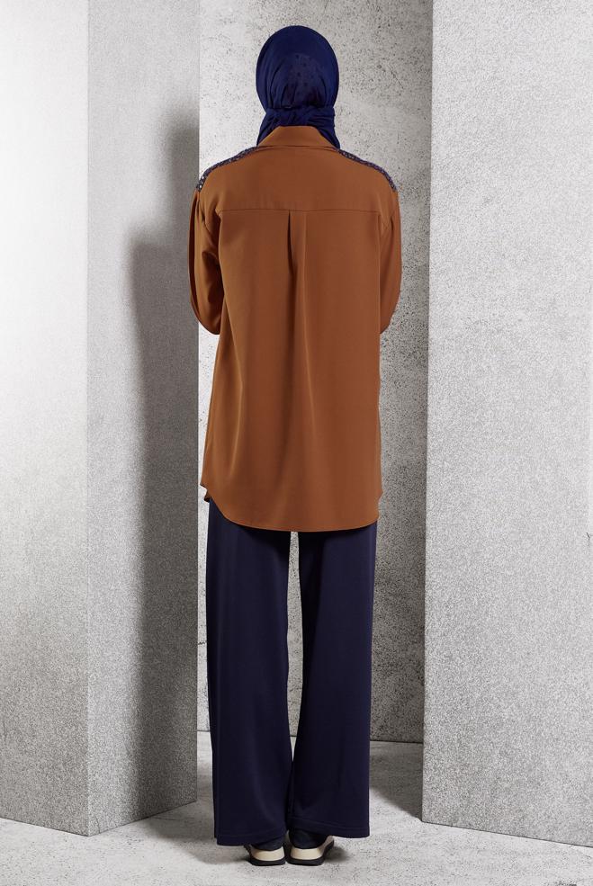 Hijab clothing TABA SEQUINED TUNIC 45104 - ALVİNA