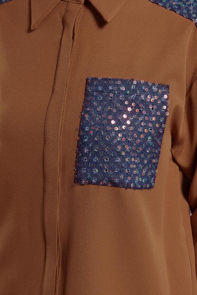 Hijab clothing TABA SEQUINED TUNIC 45104 - ALVİNA