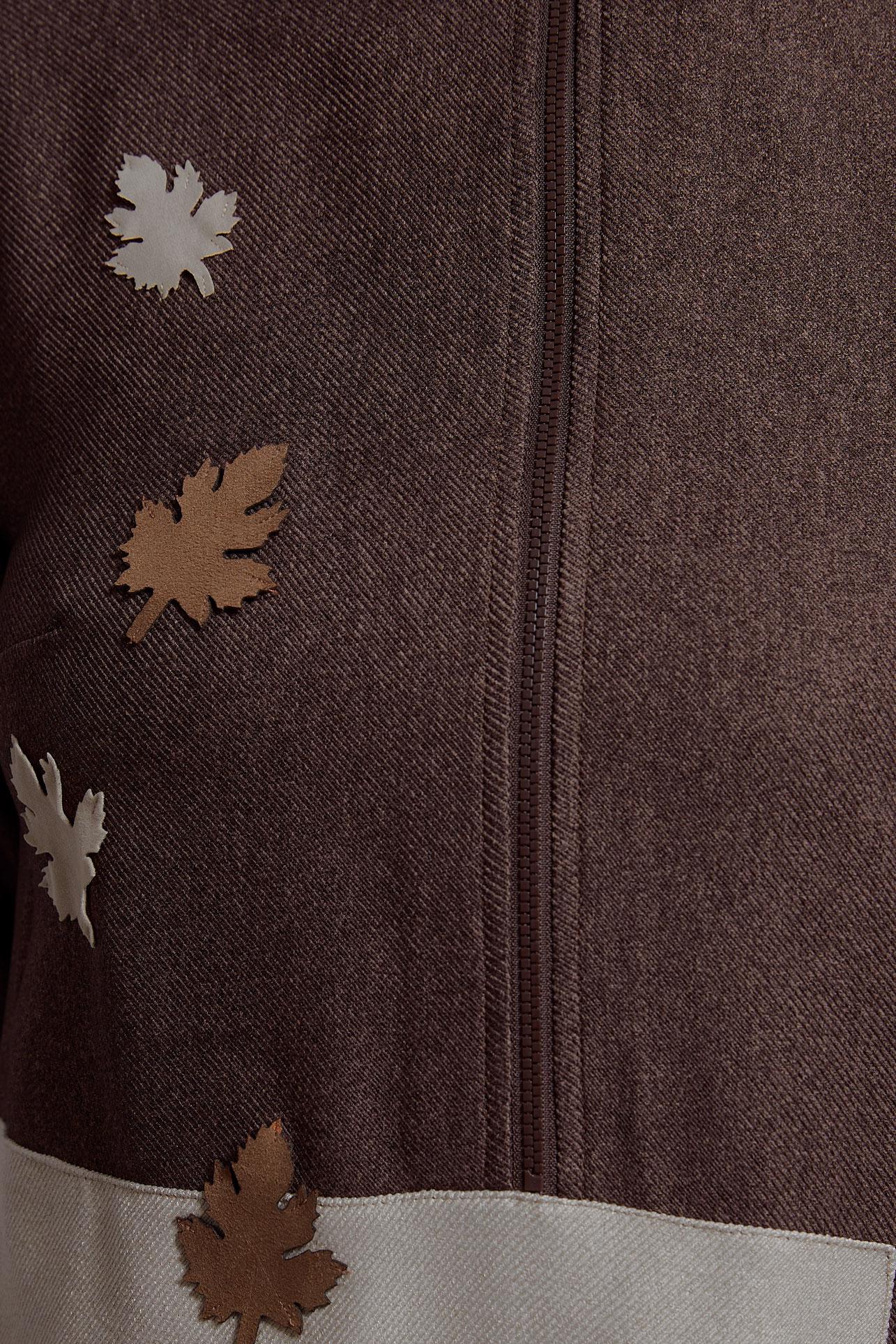 Tesettür giyim KAHVE RENK BLOKLU TUNİK 45105