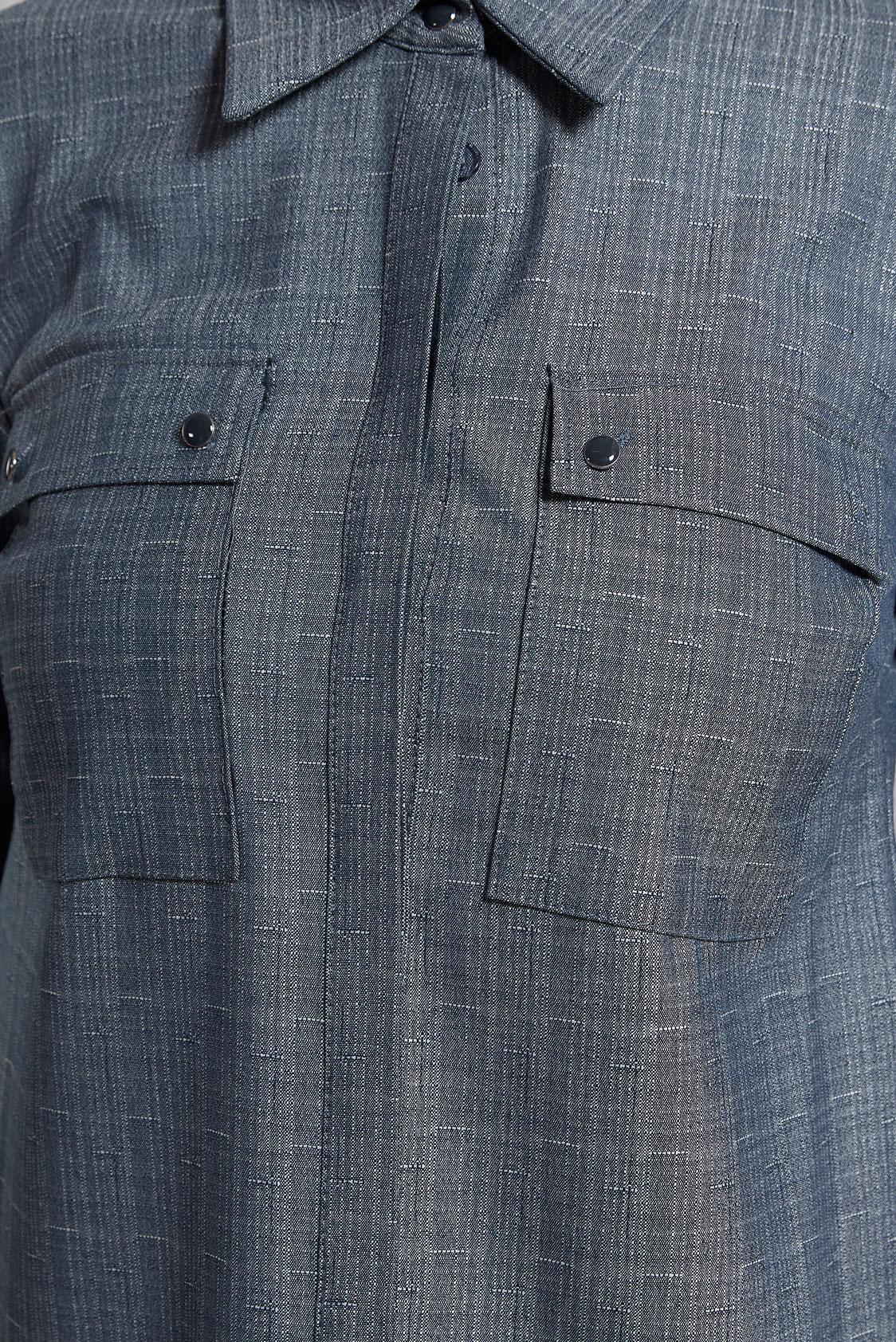 Tesettür giyim LACİVERT GÖMLEK YAKA TESETTÜR TUNİK 45115