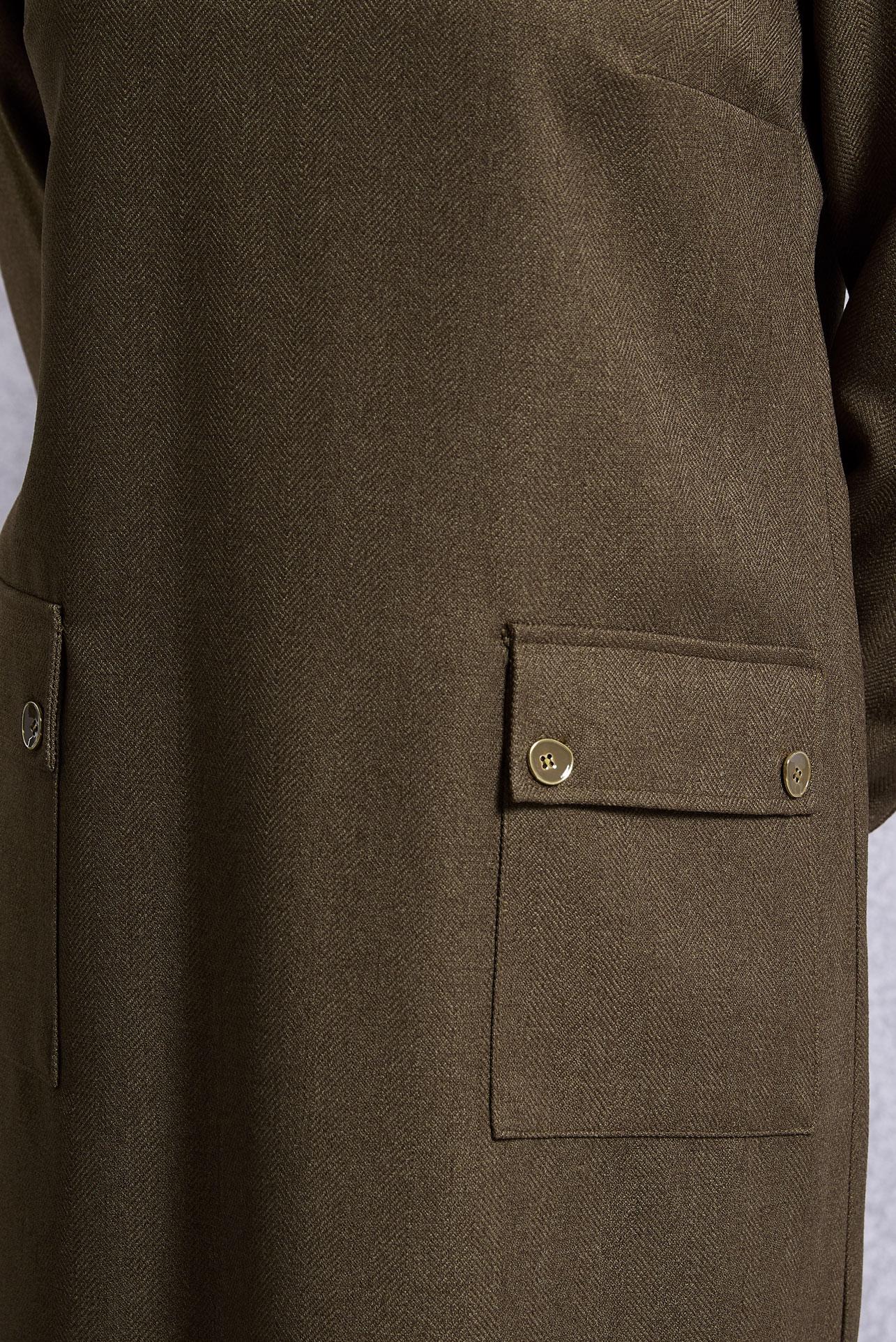 Tesettür giyim KAHVE UZUN TESETTÜR TUNİK 45116