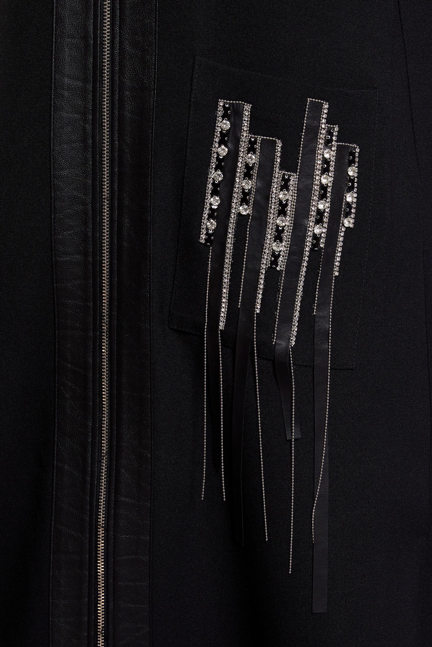 Tesettür giyim SİYAH FERMUARLI TUNİK 45156