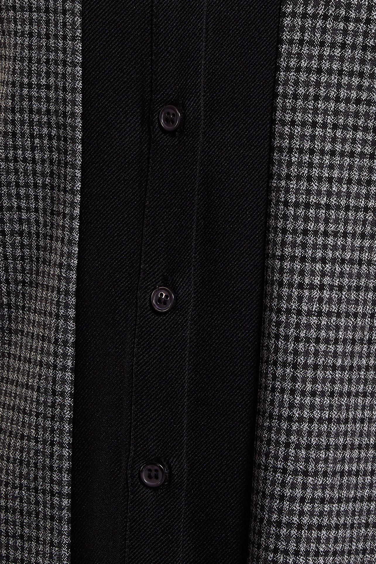 Tesettür giyim SİYAH GÖMLEK YAKA TUNİK 45163