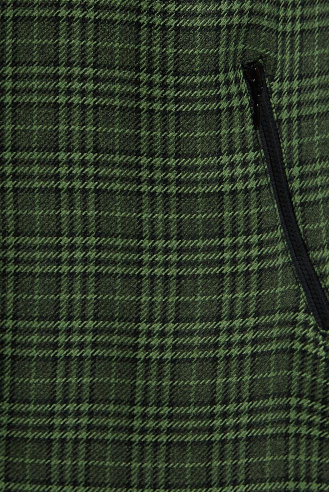 Hijab clothing GREEN PLAID PATTERNED TUNIC 45165 - ALVİNA