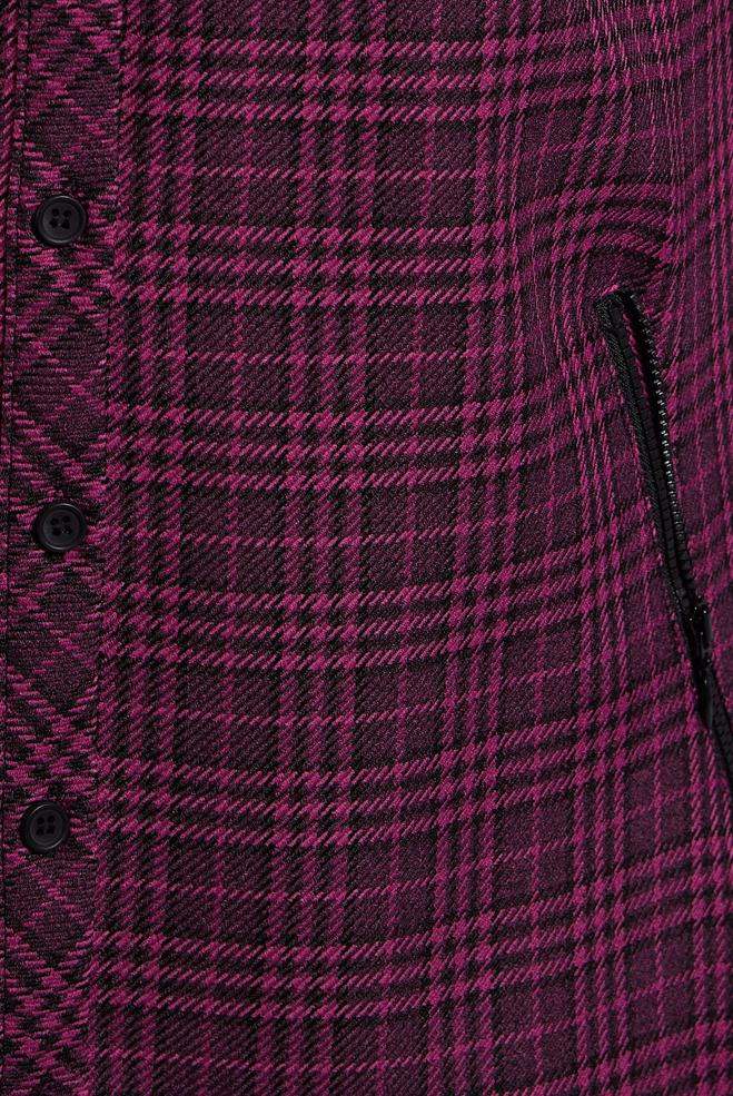 Hijab clothing FUCHSIA PLAID PATTERNED TUNIC 45165 - ALVİNA