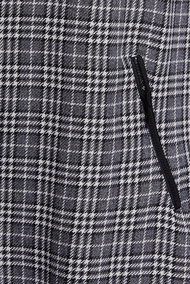 Hijab clothing BLACK PLAID PATTERNED TUNIC 45165 - ALVİNA