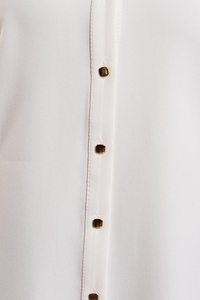 Tesettür giyim BEYAZ DÜZ GÖMLEK TUNİK 45166 - ALVİNA