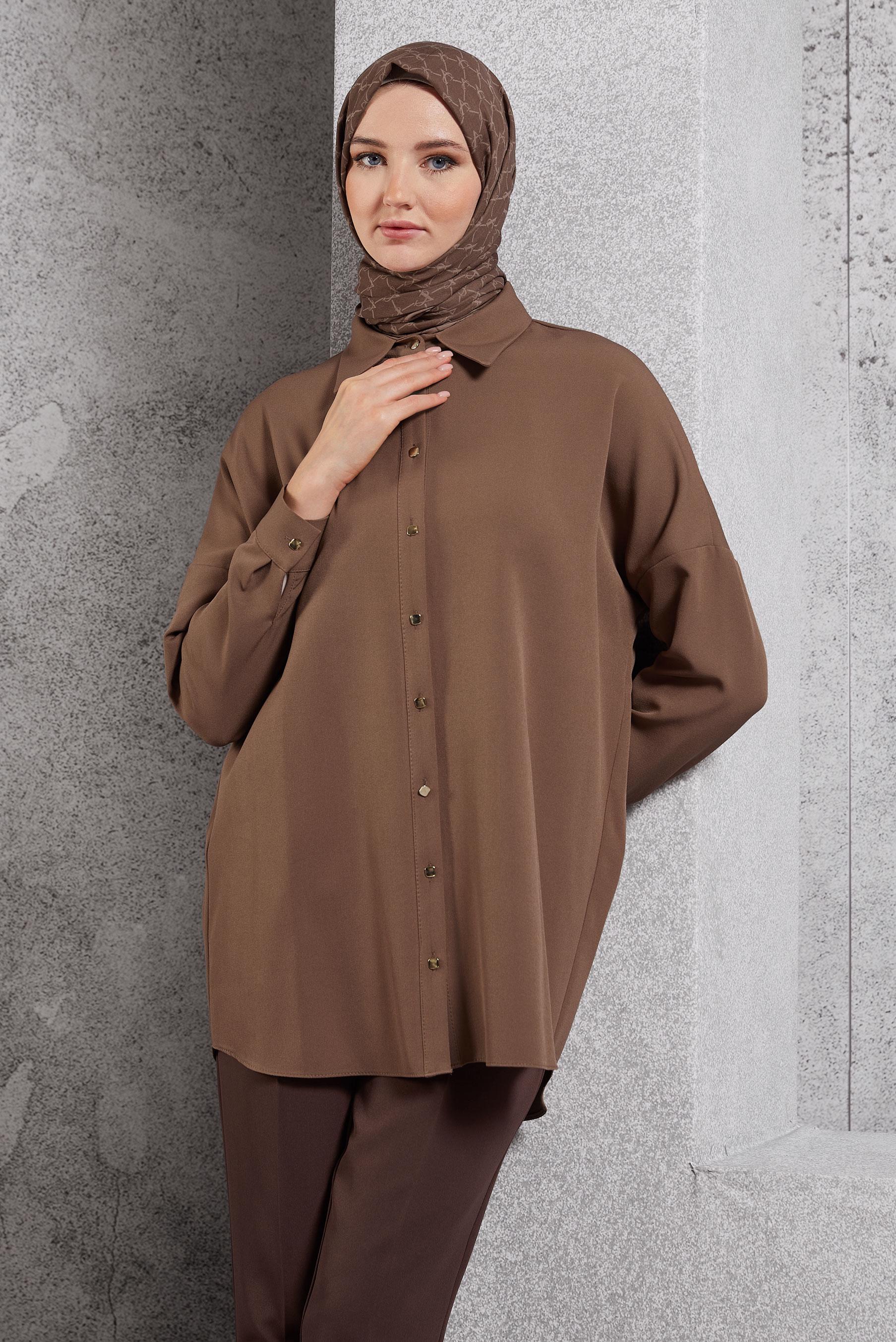 Vêtements hijab VISON TUNIQUE CHEMISE BASIQUE 45166