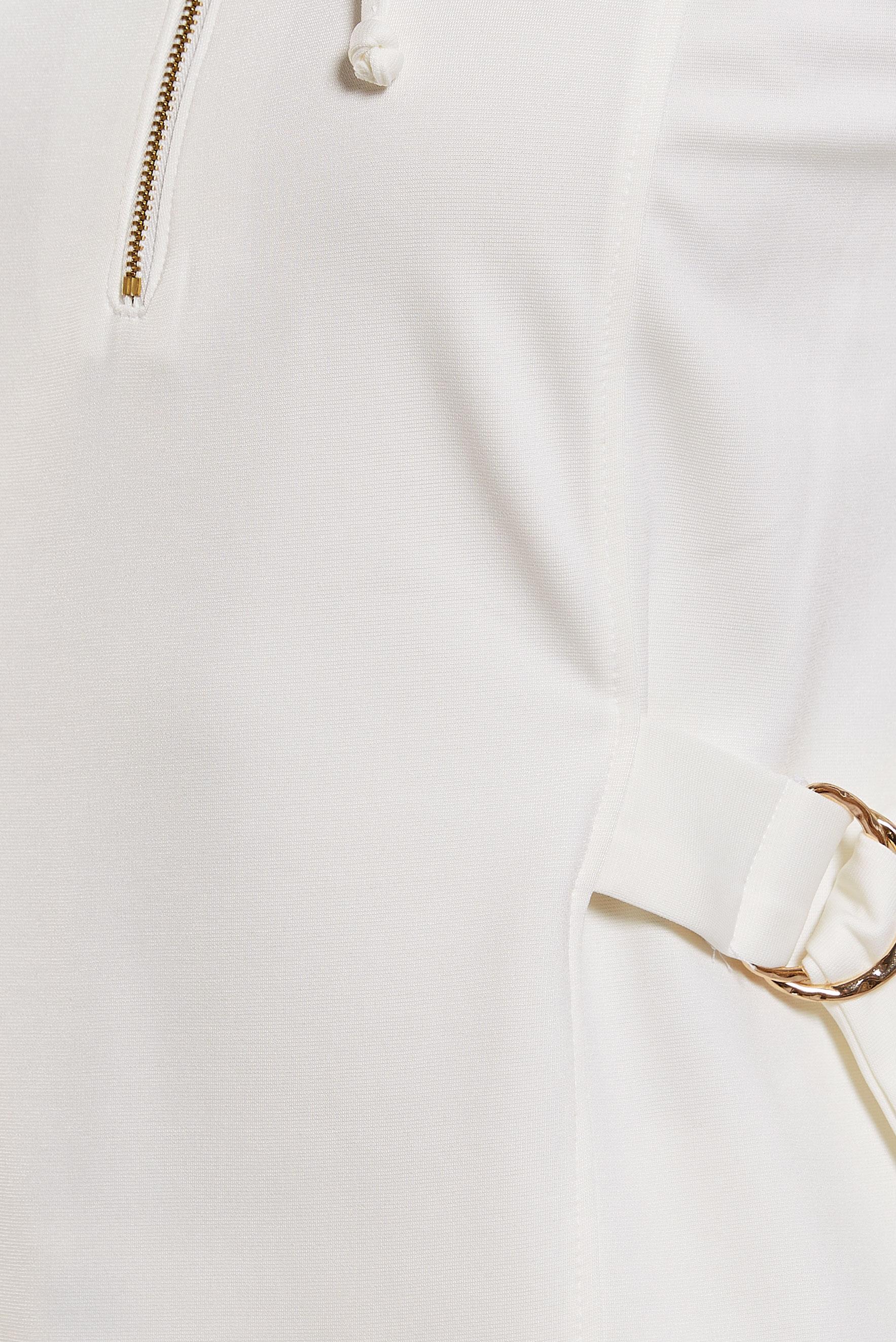 Tesettür giyim BEYAZ KAPÜŞONLU TUNİK 45168