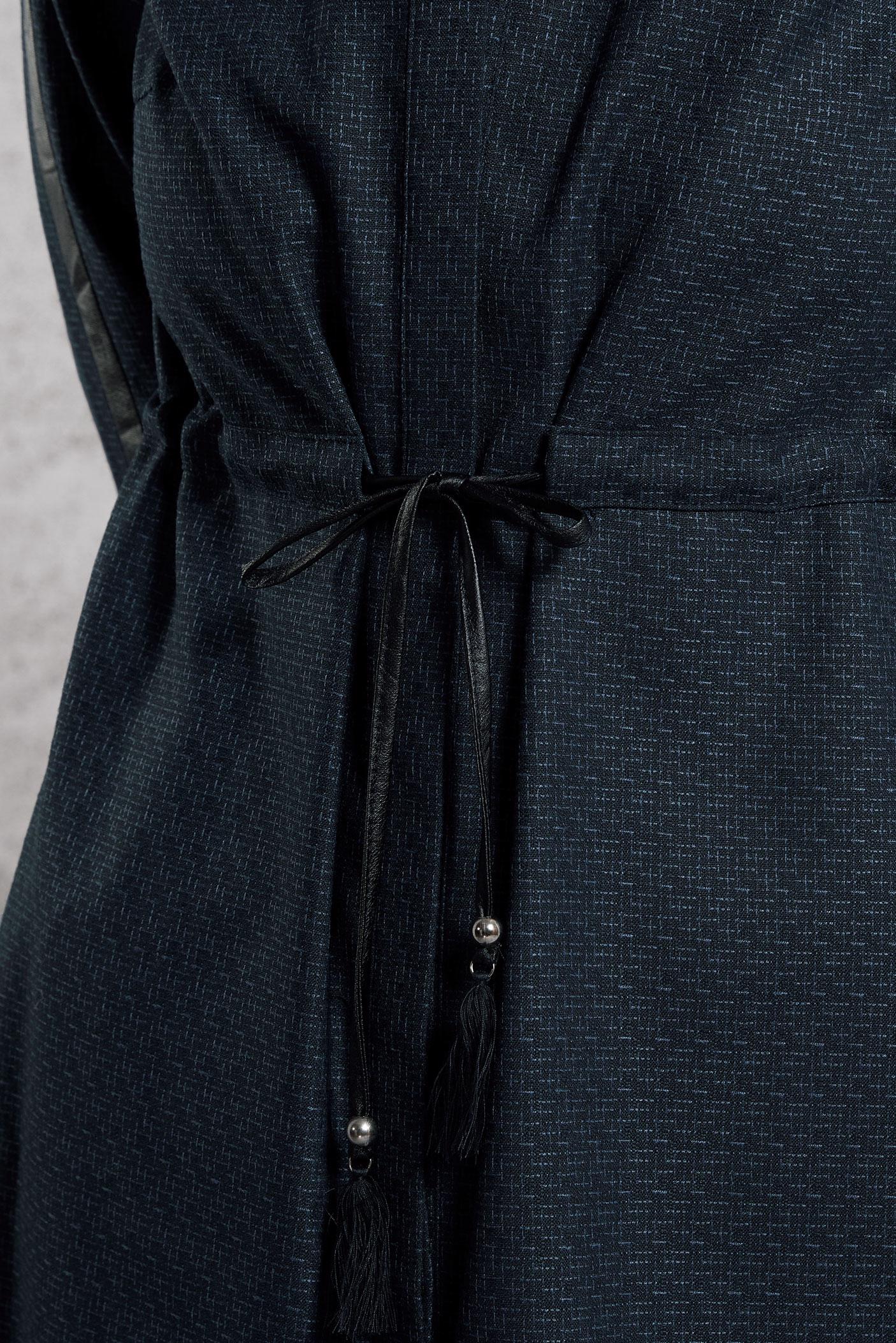 Tesettür giyim LACİVERT BELİ BÜZGÜLÜ TUNİK 45178