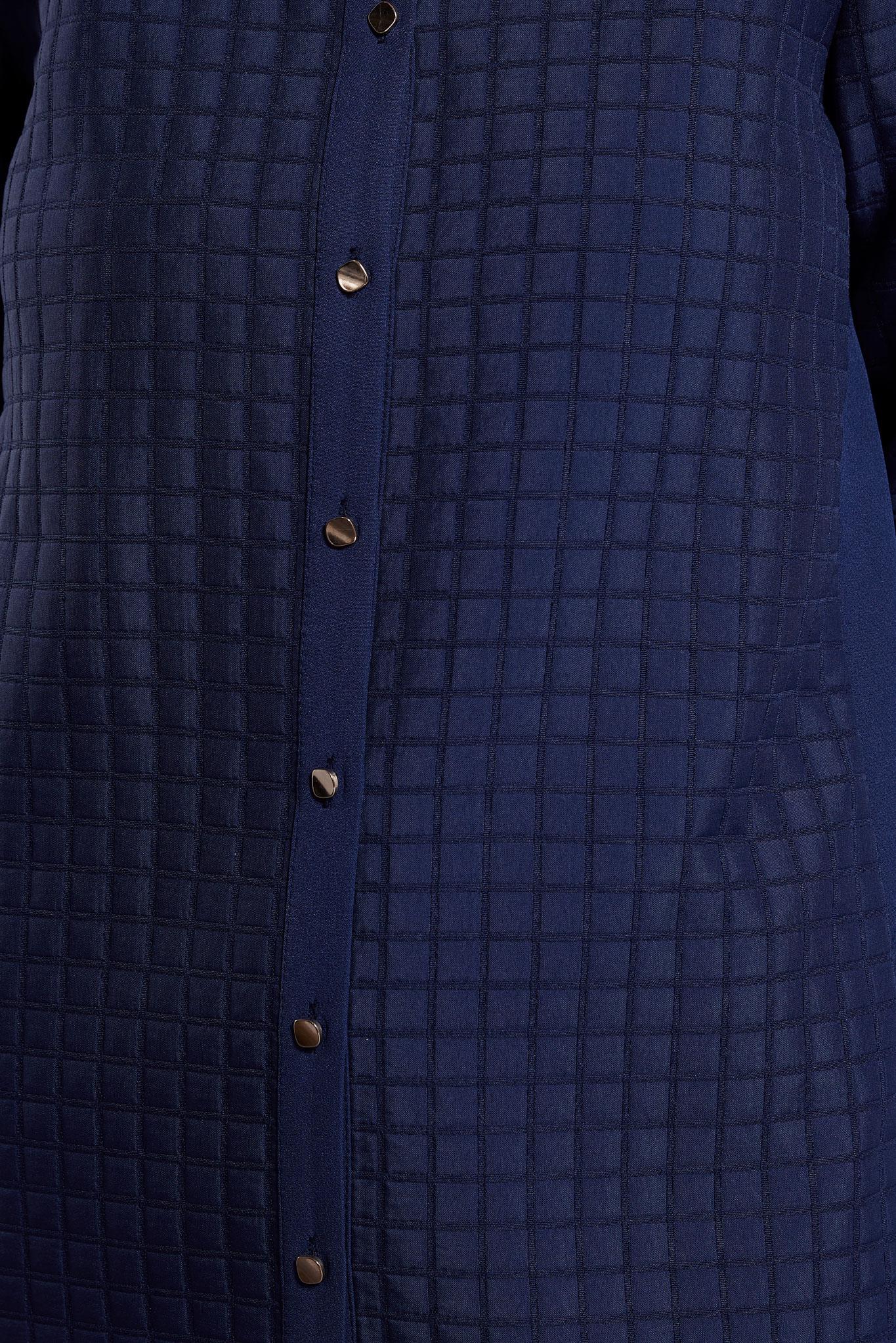 Tesettür giyim LACİVERT KAPİTONE DESENLİ TUNİK 45193