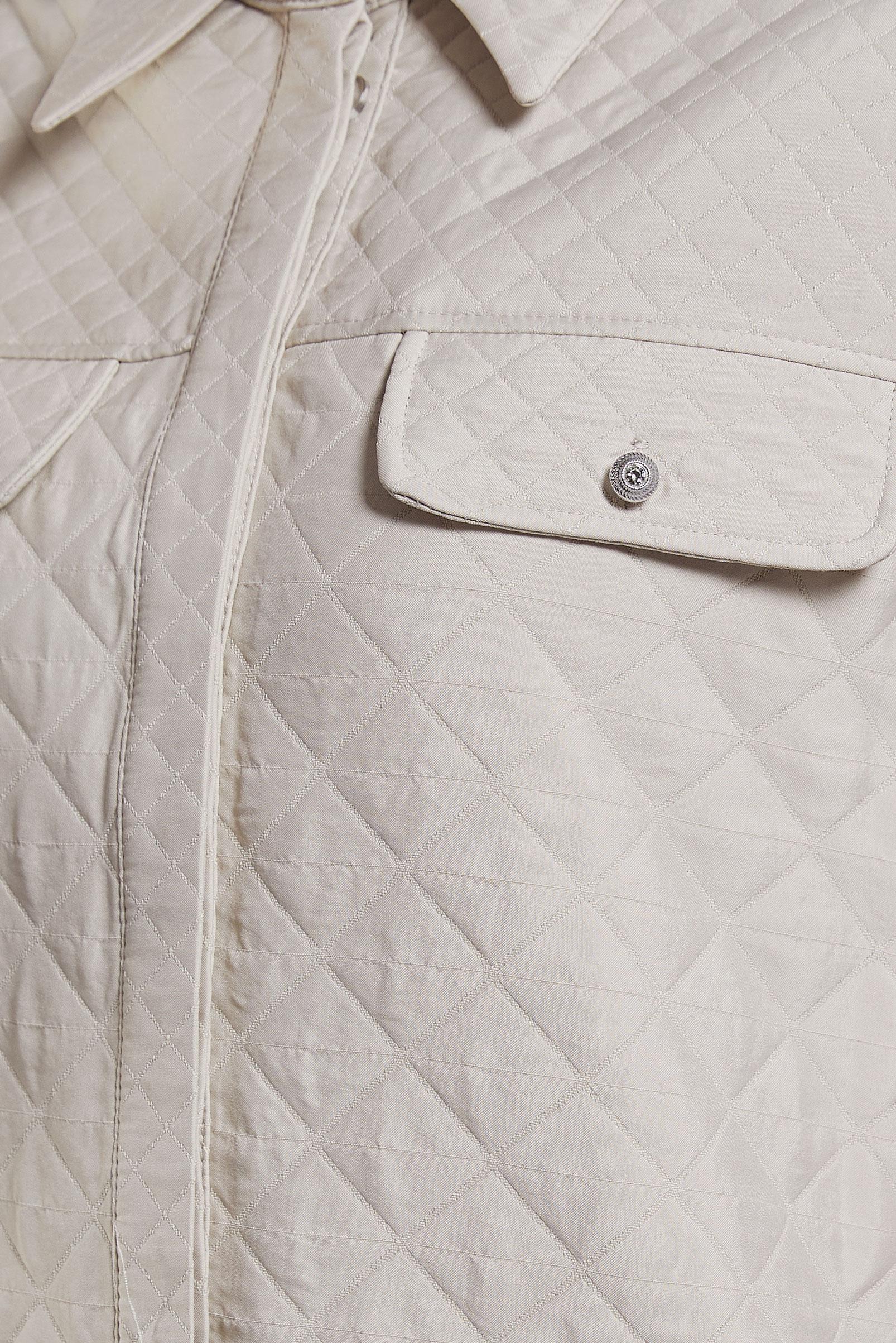 Tesettür giyim BEJ KAPİTONE DESENLİ TUNİK 45225