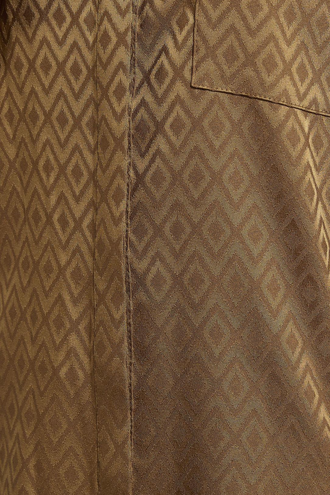 Tesettür giyim TABA JAKARLI SATEN TUNİK 45230