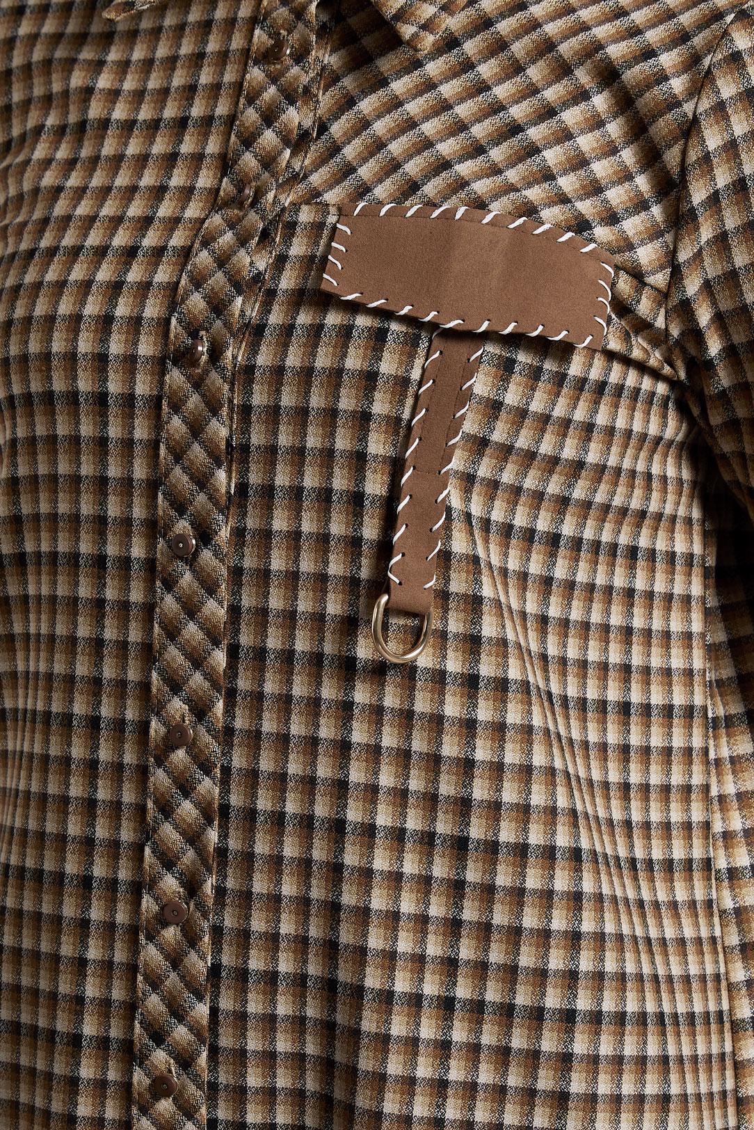 Vêtements hijab BRUN TUNIQUE COL CHEMISE 45250