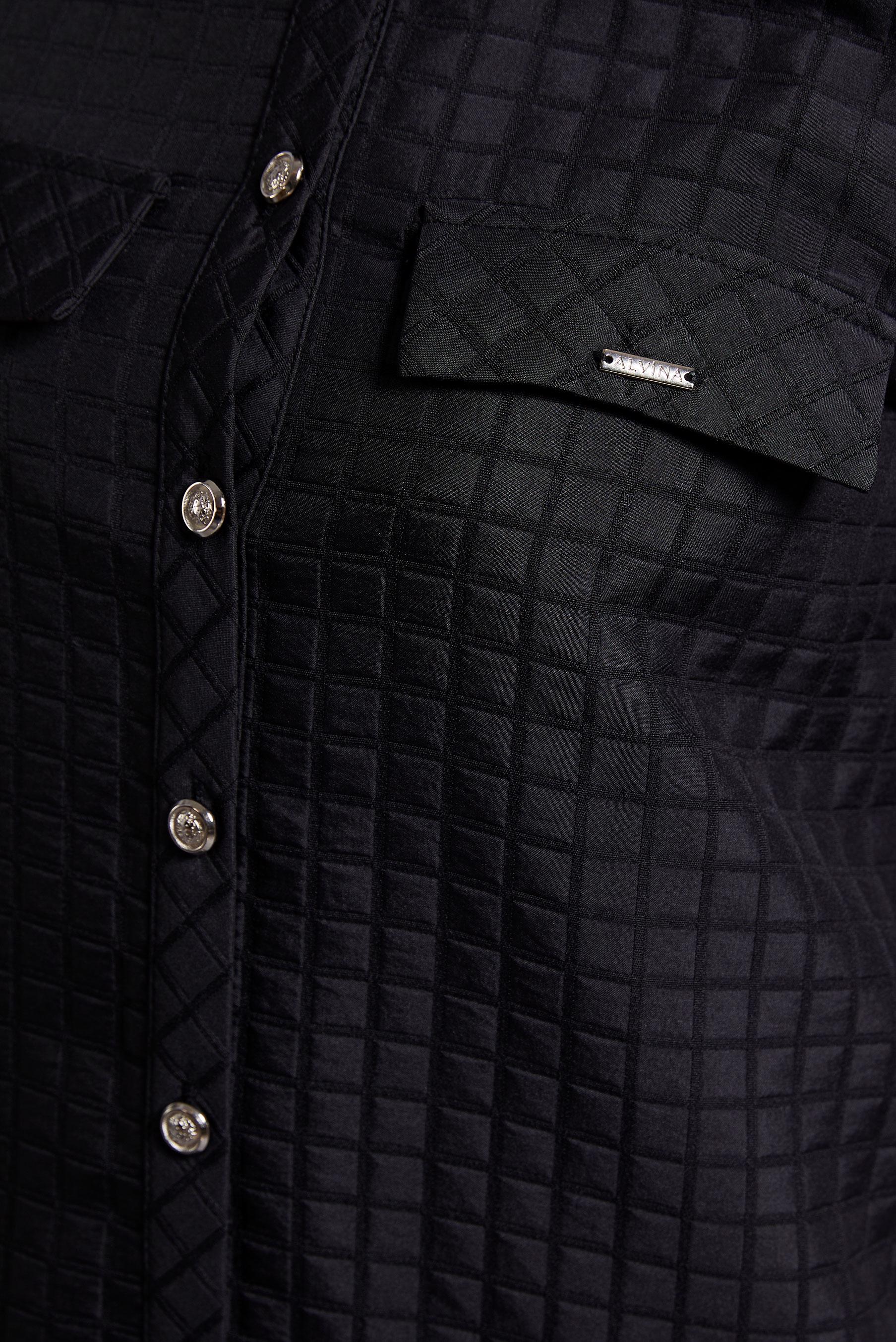 Vêtements hijab NOIR TUNIQUE COL CHEMISE  45296