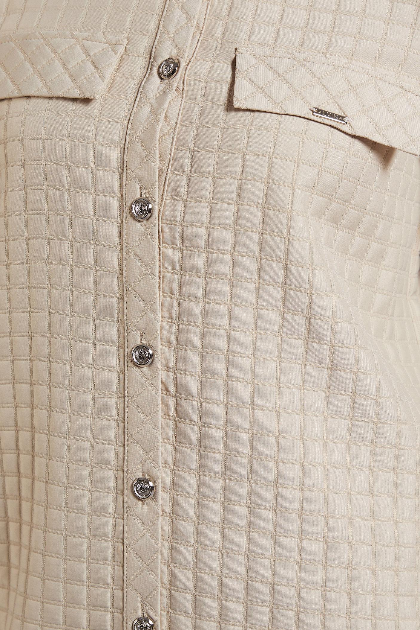 Vêtements hijab BEIGE TUNIQUE COL CHEMISE  45296