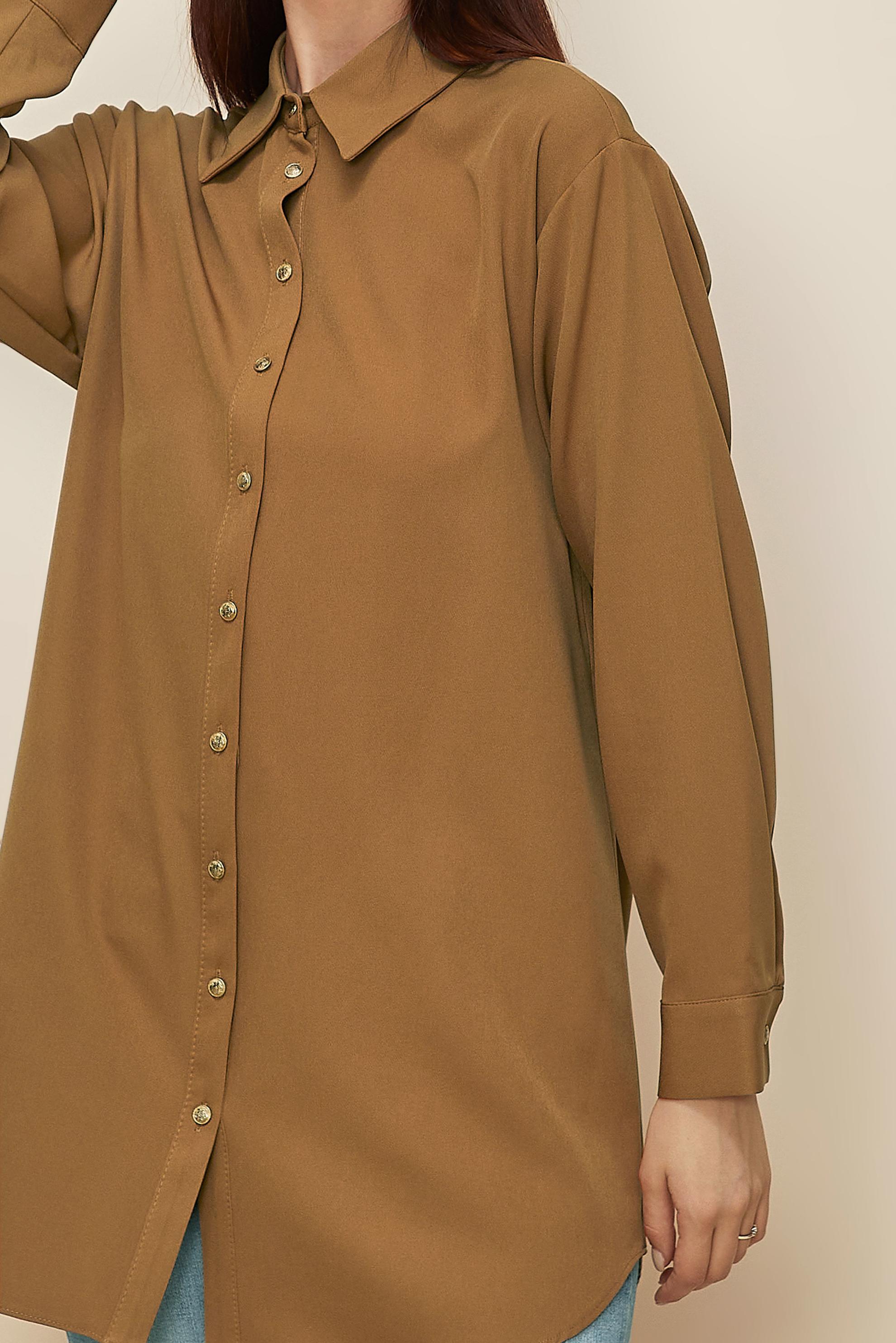 Vêtements hijab JAUNE TUNIQUE COL CHEMISE 45068