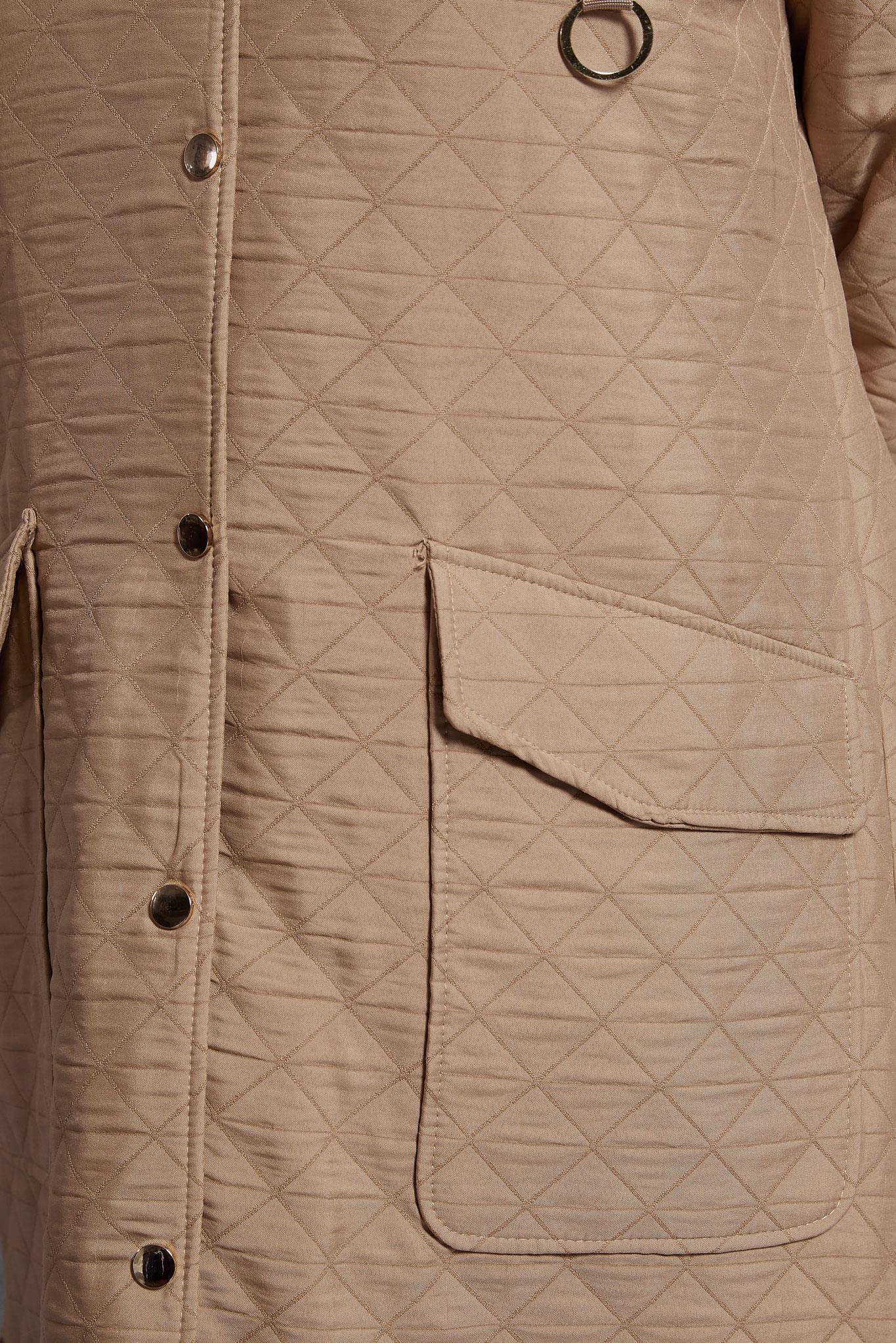 Vêtements hijab BRUN TRENCH-COAT À CAPUCHE 10912