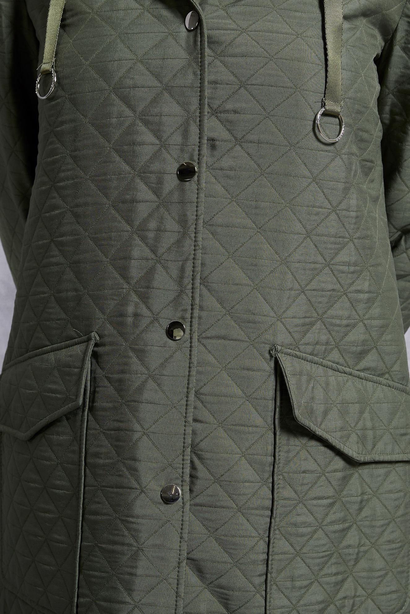 Vêtements hijab KAKI TRENCH-COAT À CAPUCHE 10912