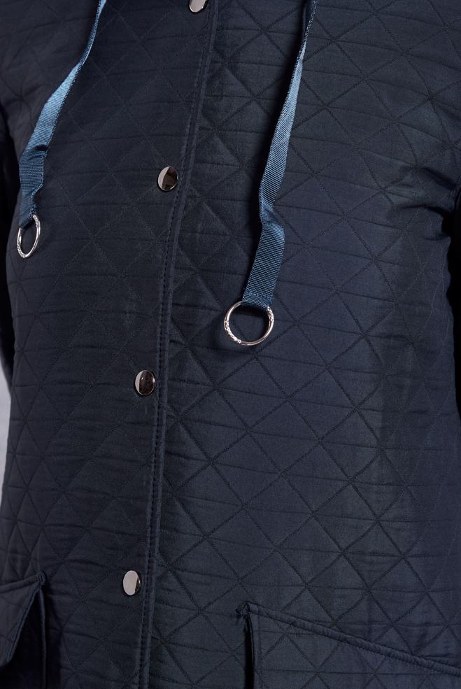 Vêtements hijab BLEU MARINE TRENCH-COAT À CAPUCHE 10912 - ALVİNA