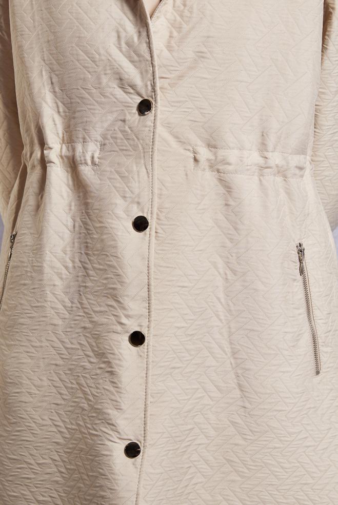 Vêtements hijab BEIGE TRENCH-COAT À CAPUCHE 10913 - ALVİNA