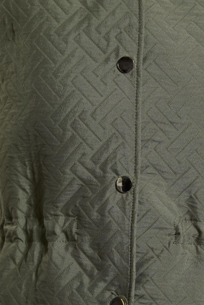 Vêtements hijab KAKI TRENCH-COAT À CAPUCHE 10913 - ALVİNA