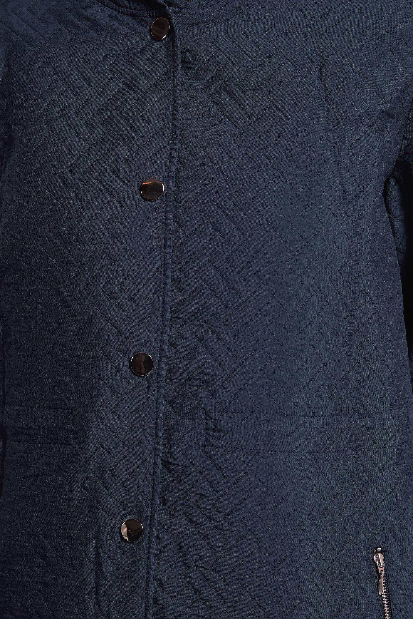 Hijab clothing NAVY BLUE HOODED TRENCH COAT 10913