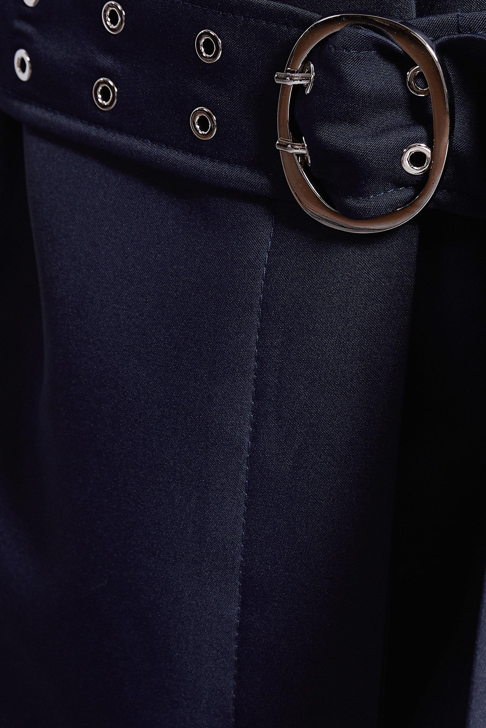 Tesettür giyim LACİVERT KEMERLİ TRENÇKOT 10914