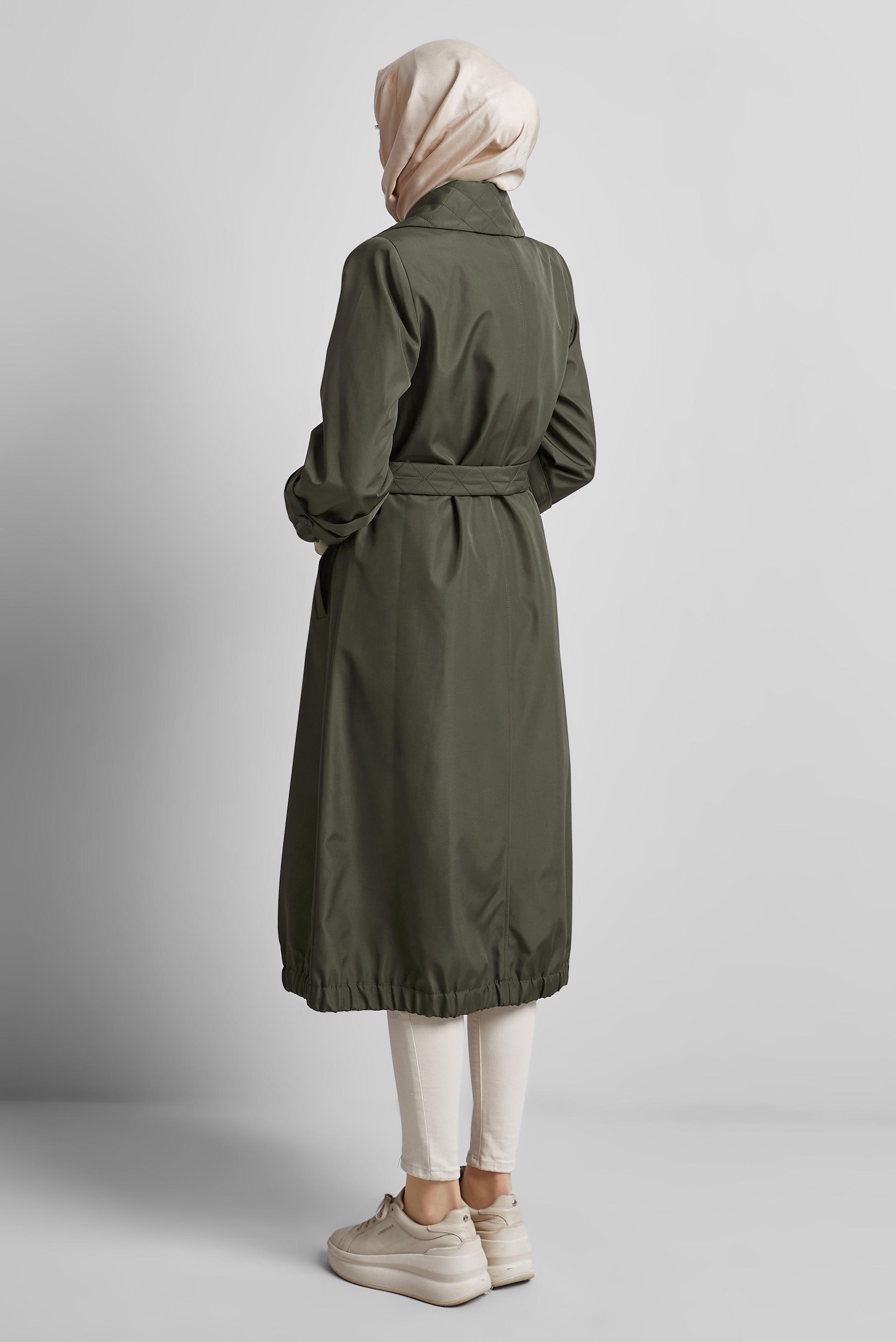Vêtements hijab KAKI TRENCH-COAT CEINTURÉ 10915