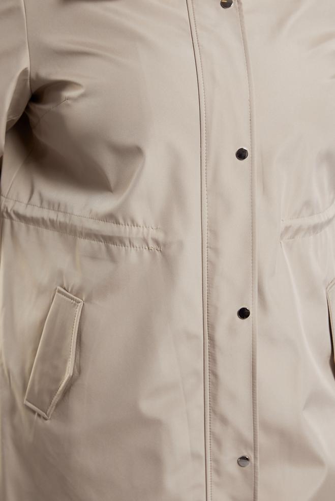 Vêtements hijab BEIGE TRENCH-COAT À CAPUCHE 10918 - ALVİNA