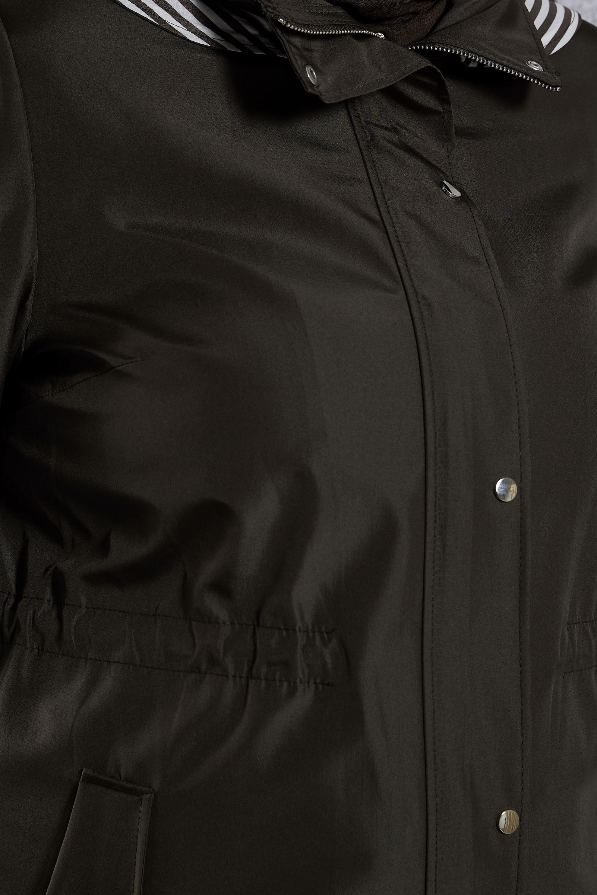 Hijab clothing BROWN HOODED TRENCH COAT 10918