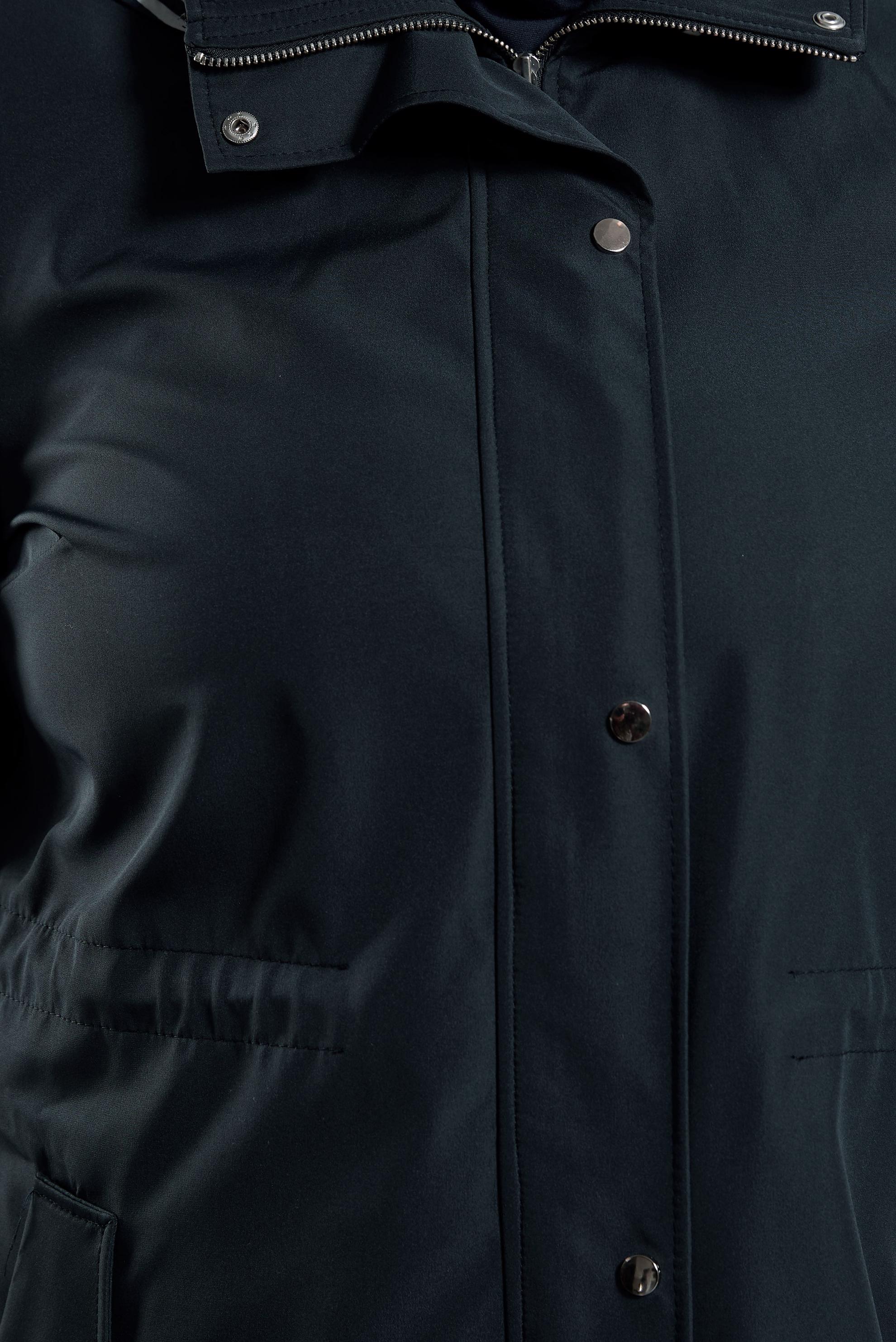 Vêtements hijab BLEU MARINE TRENCH-COAT À CAPUCHE 10918