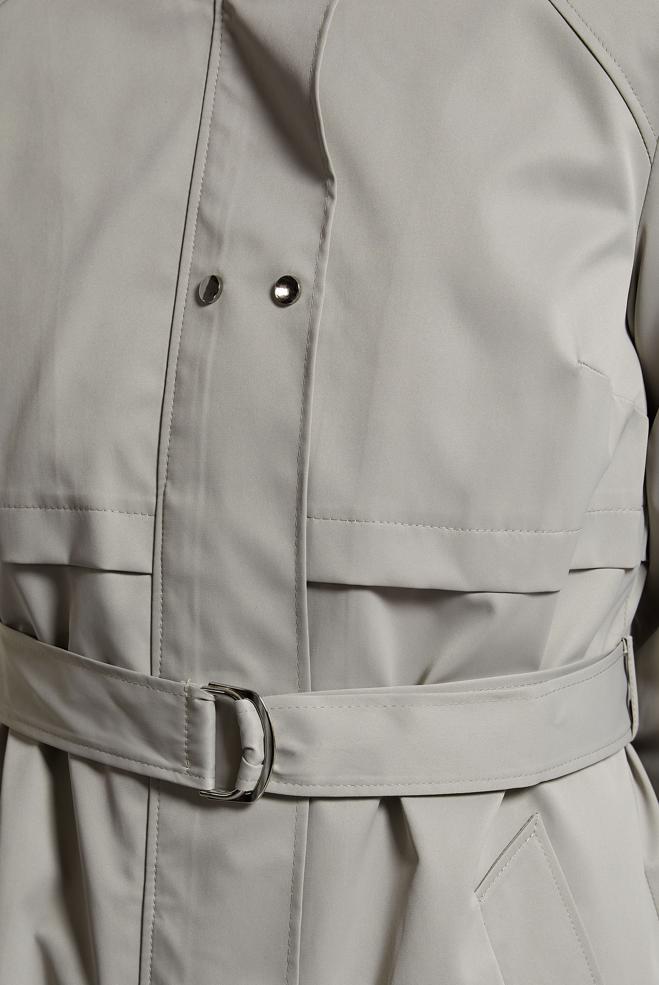 Vêtements hijab BEIGE TRENCH-COAT CEINTURÉ 10921 - ALVİNA