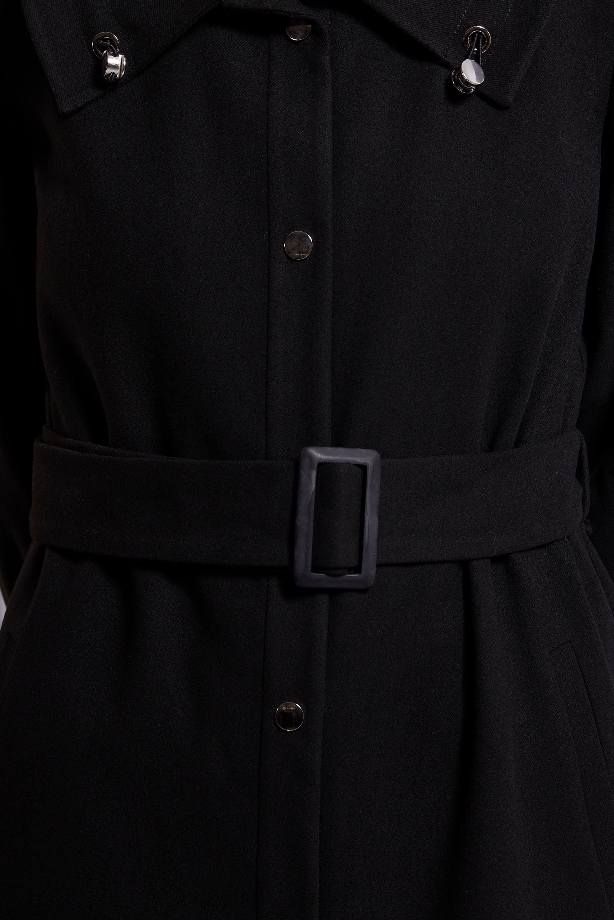 Vêtements hijab NOIR TRENCH-COAT CEINTURÉ 10922