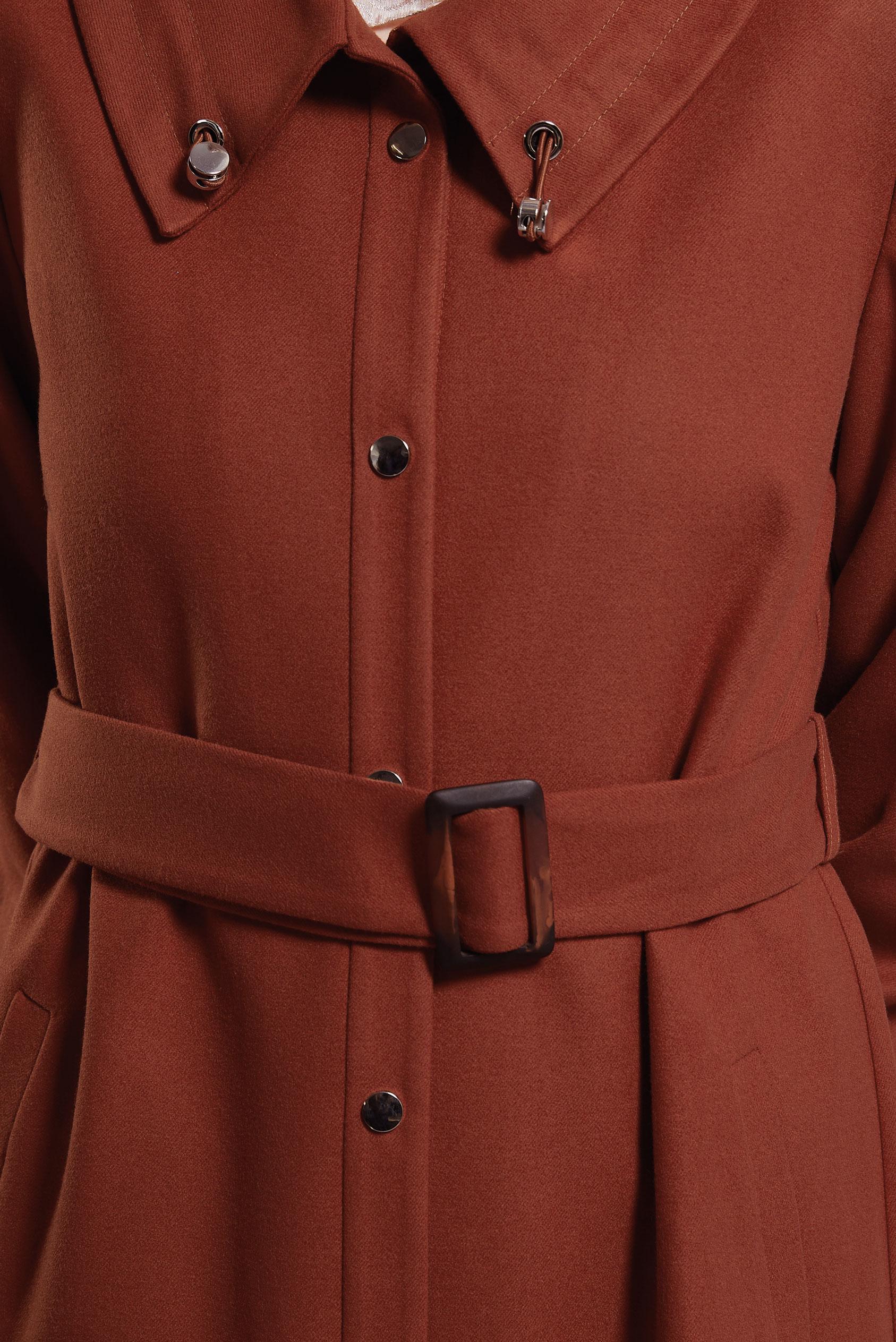 Vêtements hijab ORANGE TRENCH-COAT CEINTURÉ 10922