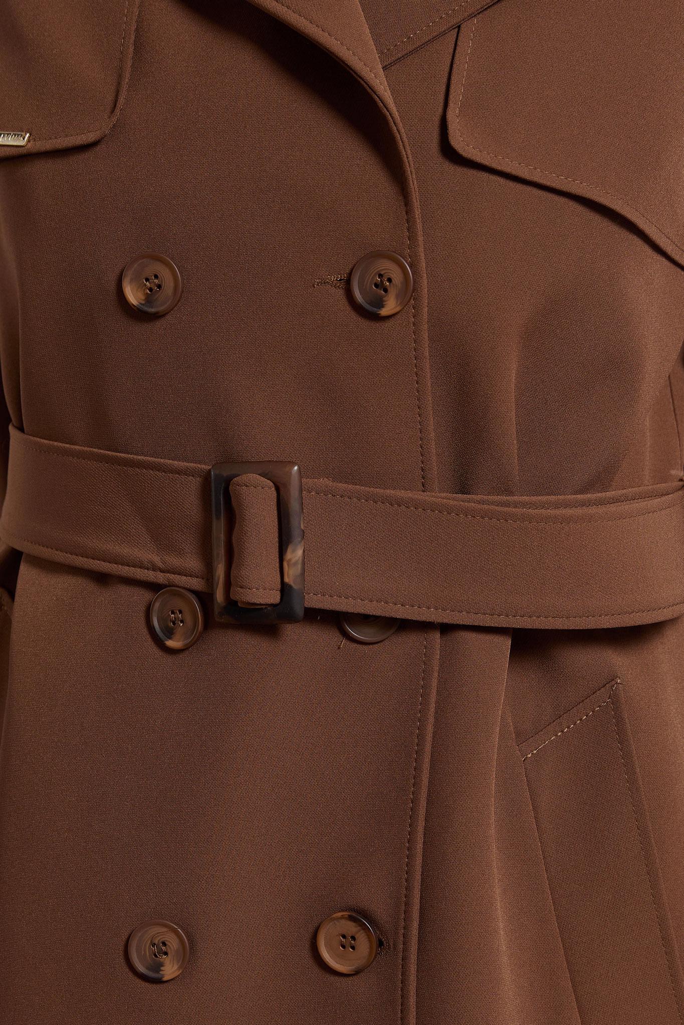 Vêtements hijab BRUN TRENCH-COAT CEINTURÉ 10924