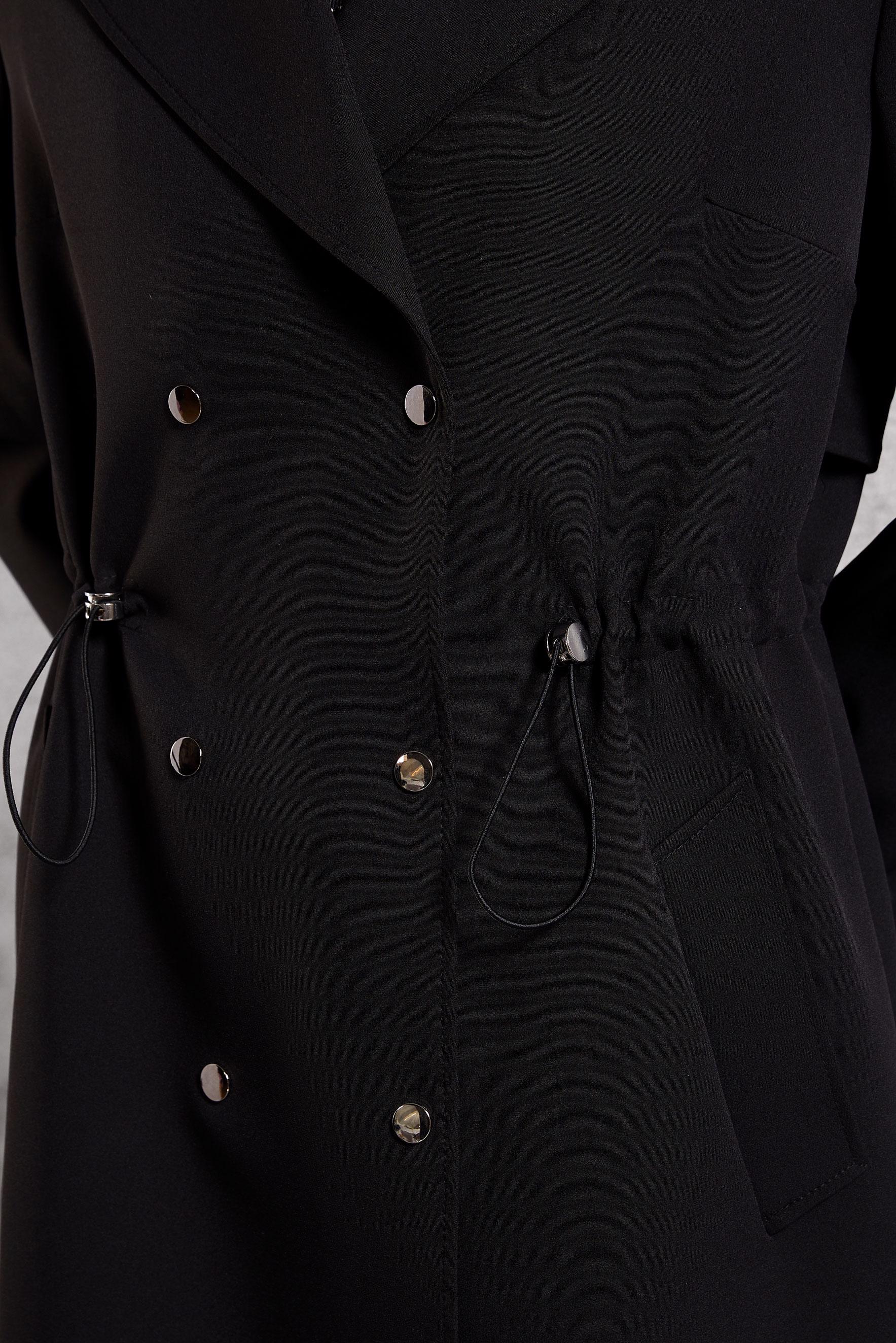 Vêtements hijab NOIR TRENCH-COAT À TAILLE SMOKING 10925
