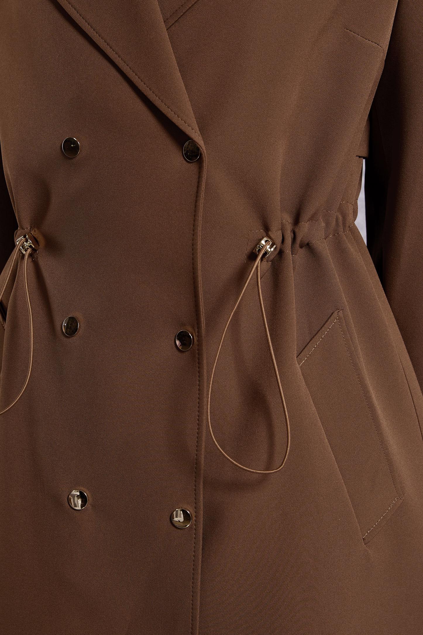 Vêtements hijab BRUN TRENCH-COAT À TAILLE SMOKING 10925