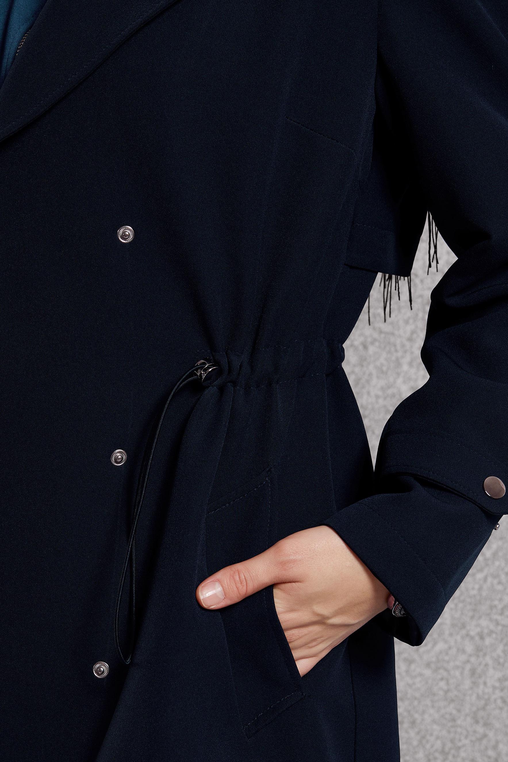 Vêtements hijab BLEU MARINE TRENCH-COAT À TAILLE SMOKING 10925