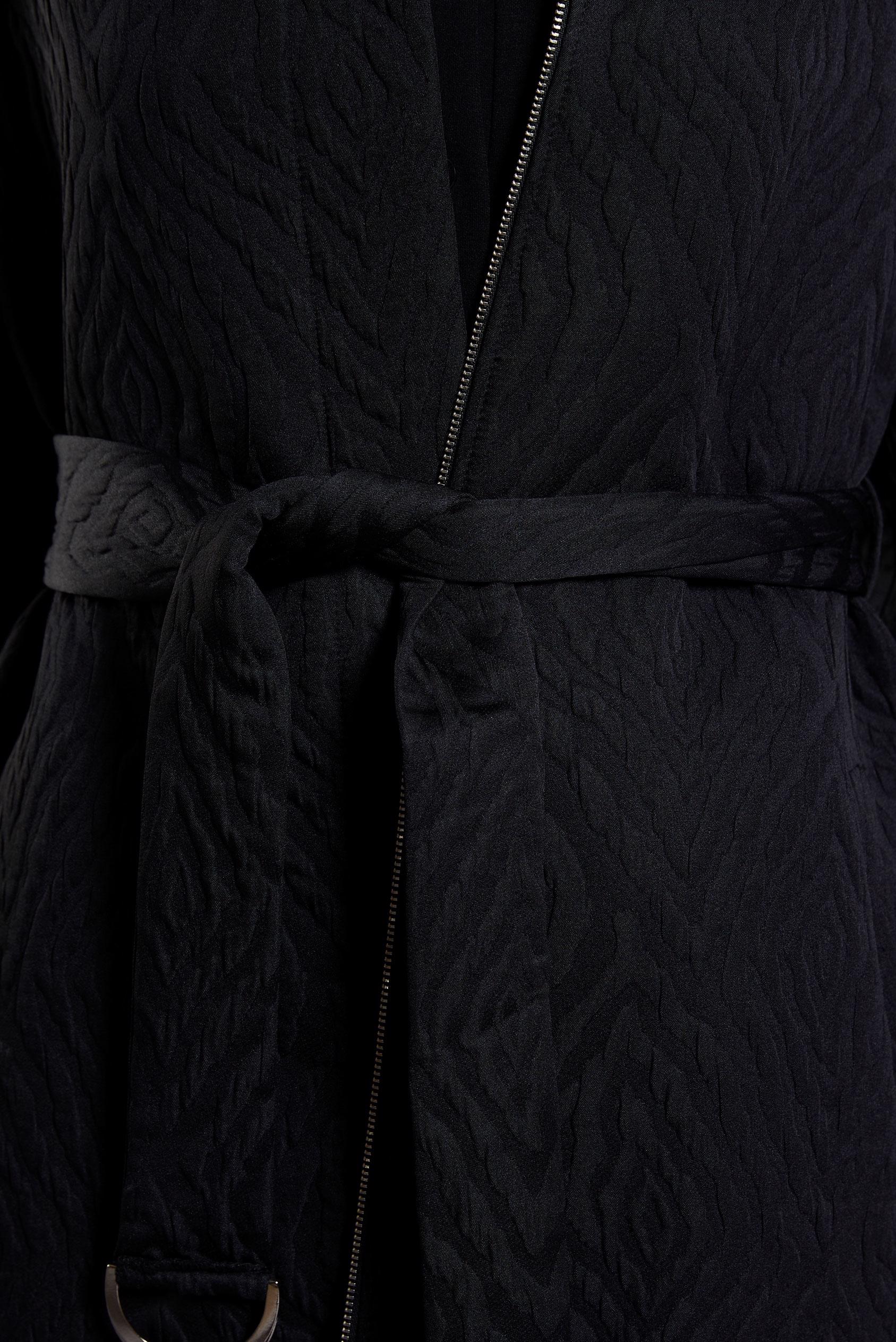 Hijab clothing BLACK BELTED TRENCH COAT 10926