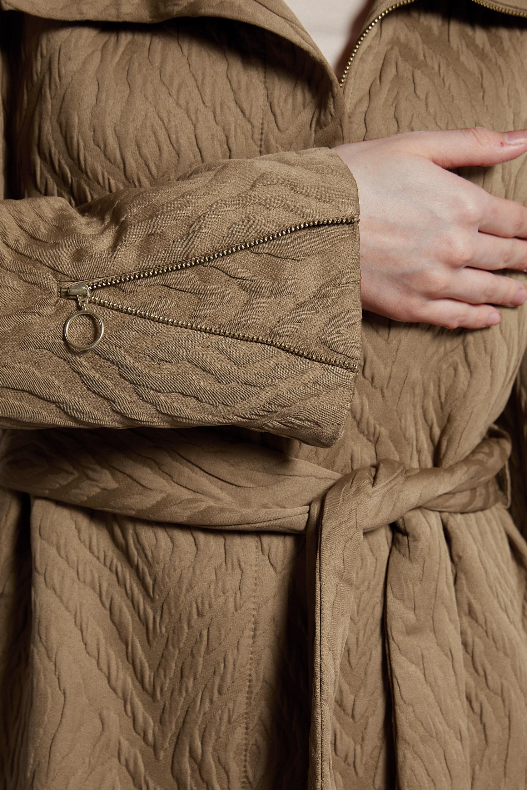 Vêtements hijab BRUN TRENCH-COAT CEINTURÉ 10926