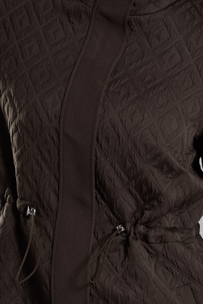 Vêtements hijab BRUN TRENCH-COAT MATELASSÉ 10929 - ALVİNA