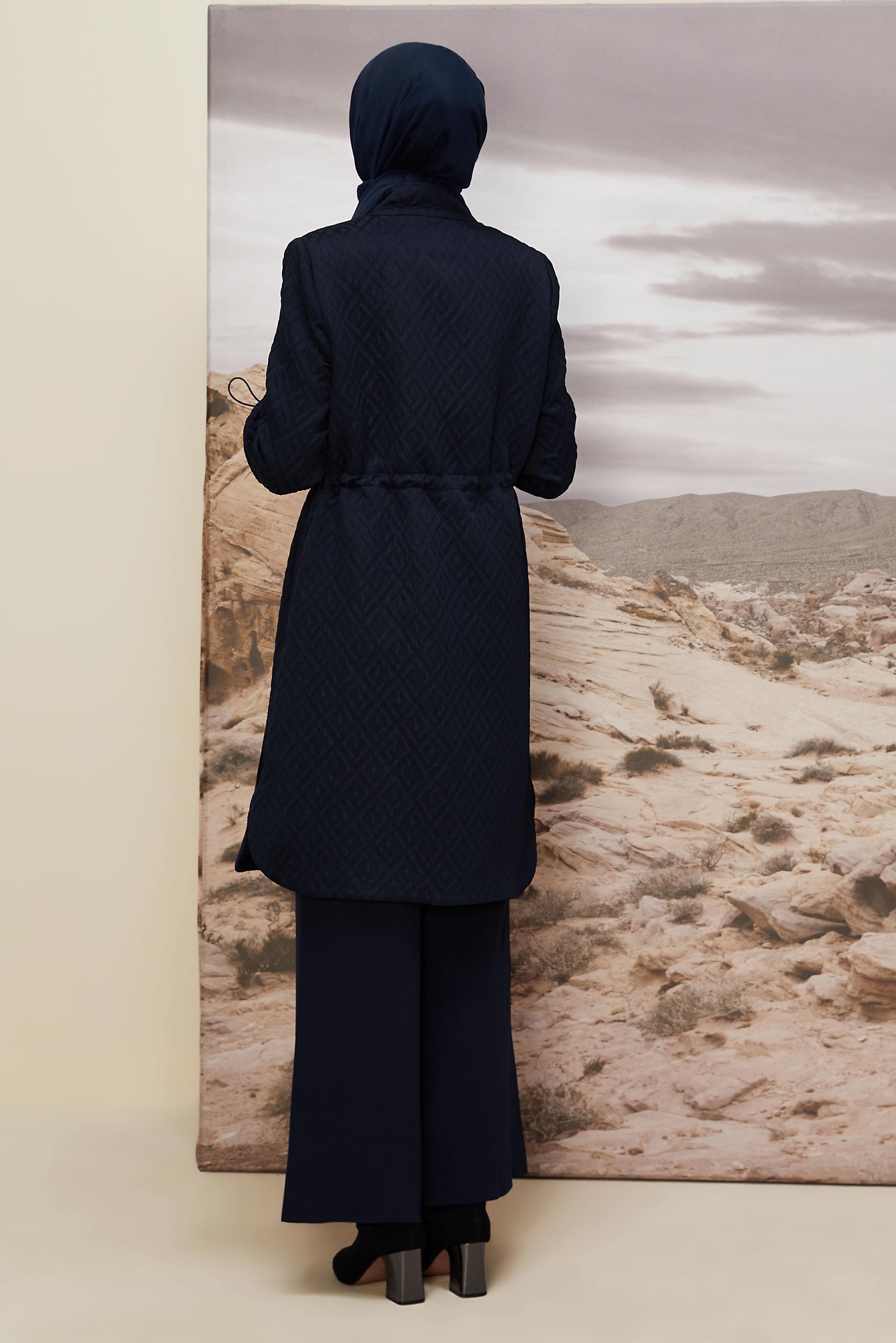 Hijab clothing NAVY BLUE 10929 67523-1 TRENCKOT 38-46 TEK 40